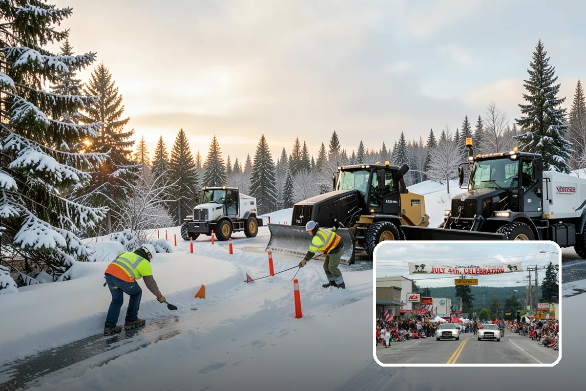 Emergency Plowing in Carnation, King County, WA - Around-the-clock dispatch for sudden, heavy snowfall