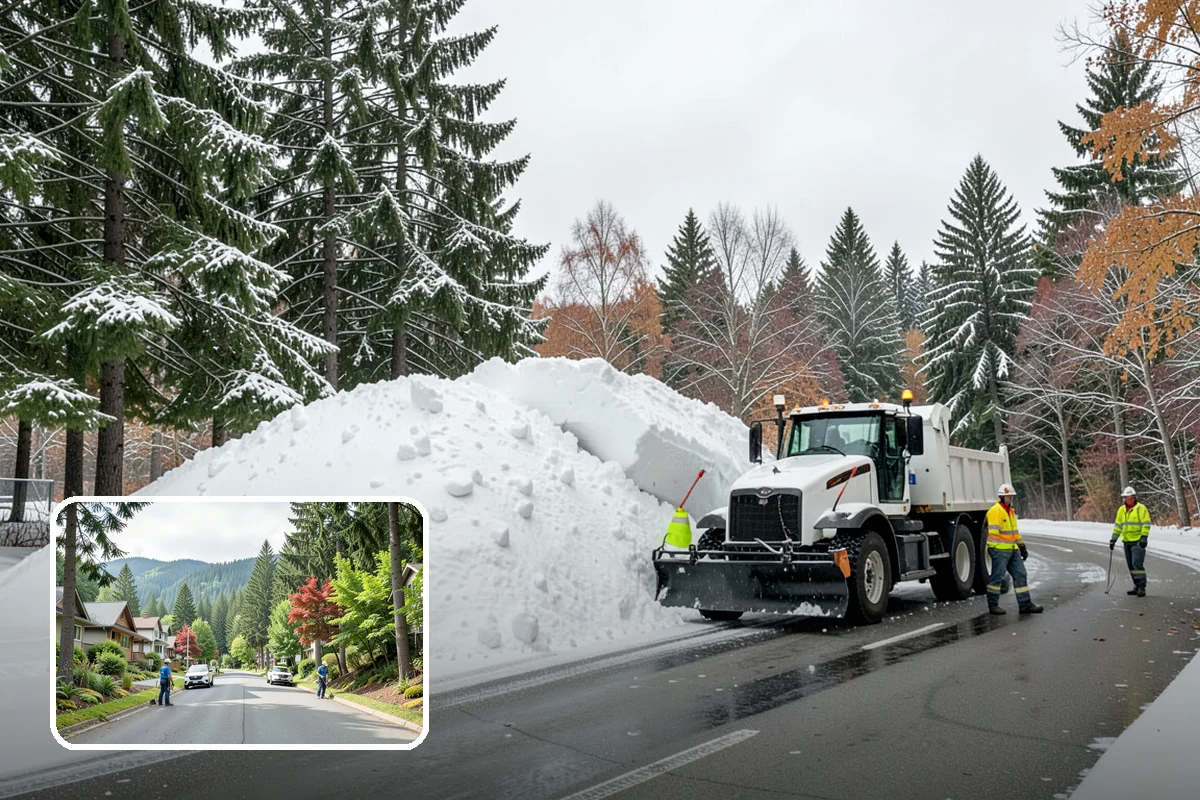 Emergency Plowing in Darrington, Snohomish County, WA - Around-the-clock dispatch for sudden, heavy snowfall