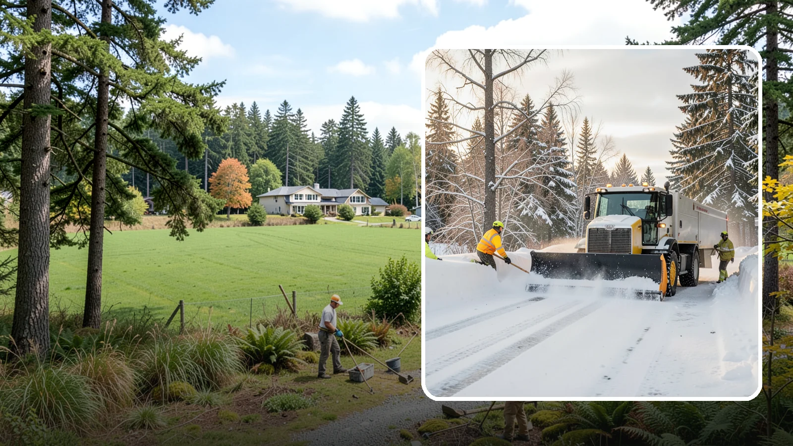 Emergency Plowing in Lyman, Skagit County, WA - We dispatch plow crews around the clock across Western Washington when a sudden snowfall buries lots and driveways and you need...