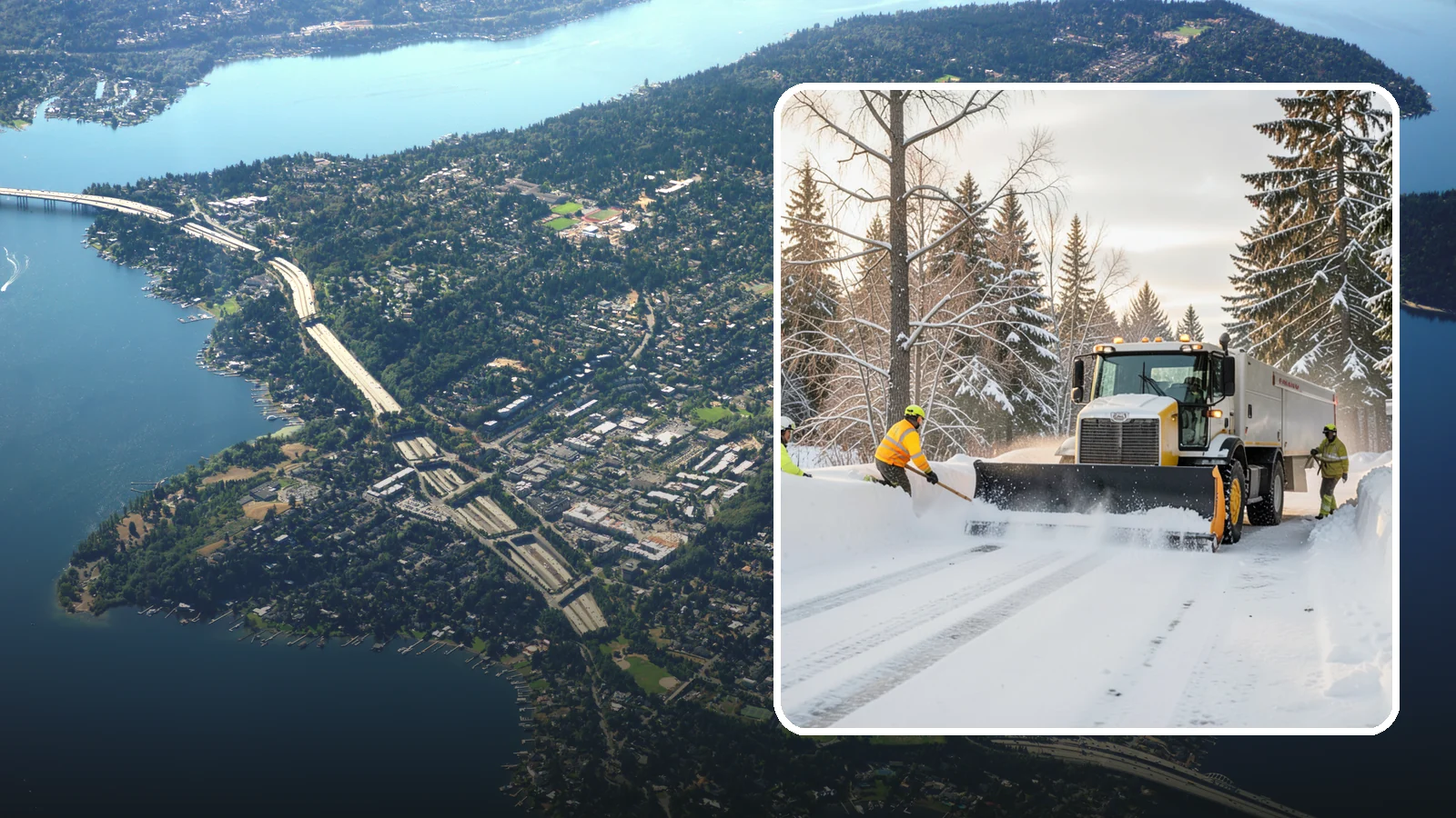 Emergency Plowing in Mercer Island, King County, WA - We dispatch plow crews around the clock across Western Washington when a sudden snowfall buries lots and driveways and you need...