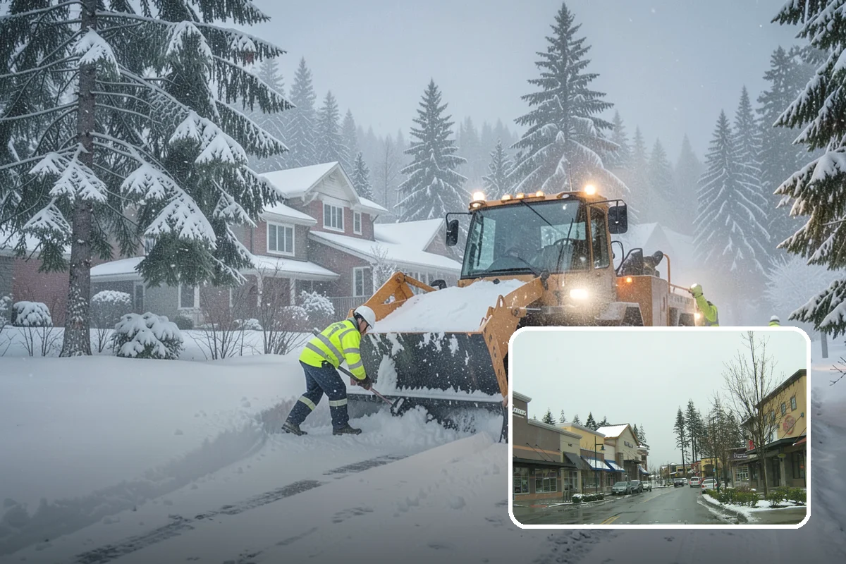 Emergency Plowing in Mill Creek, Snohomish County, WA - Around-the-clock dispatch for sudden, heavy snowfall