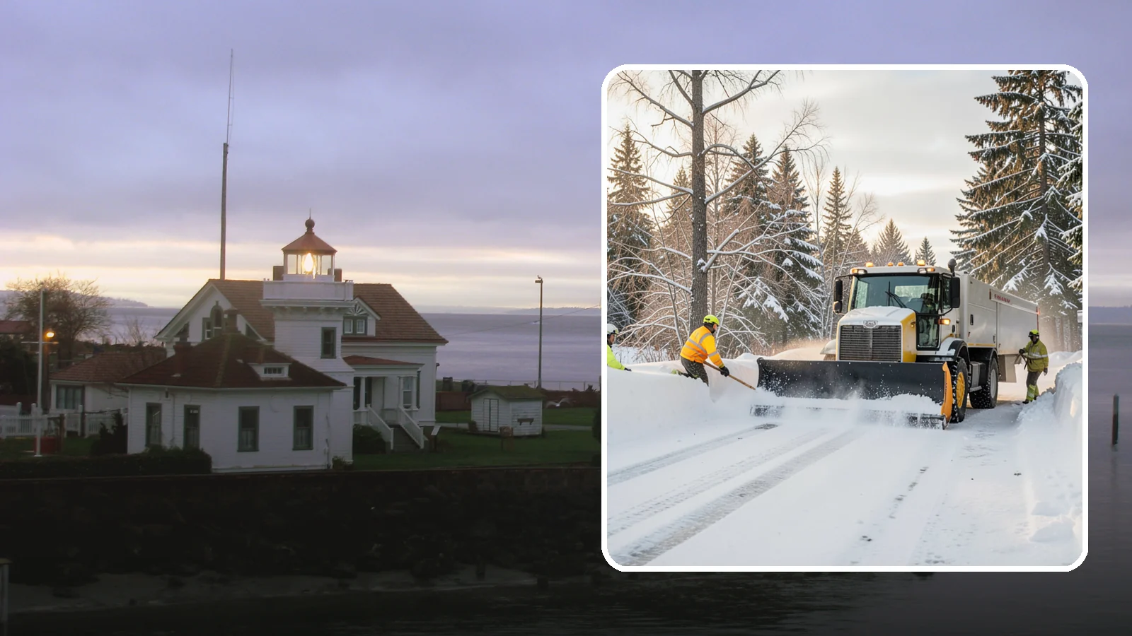 Emergency Plowing in Mukilteo, Snohomish County, WA - We dispatch plow crews around the clock across Western Washington when a sudden snowfall buries lots and driveways and you need...