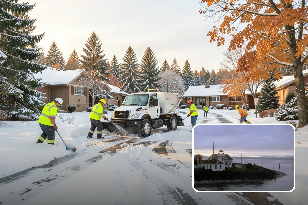 Emergency Plowing in Mukilteo, Snohomish County, WA - Around-the-clock dispatch for sudden, heavy snowfall