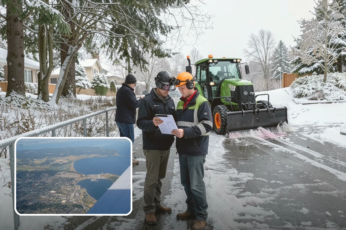 Emergency Plowing in Oak Harbor, Island County, WA - Around-the-clock dispatch for sudden, heavy snowfall