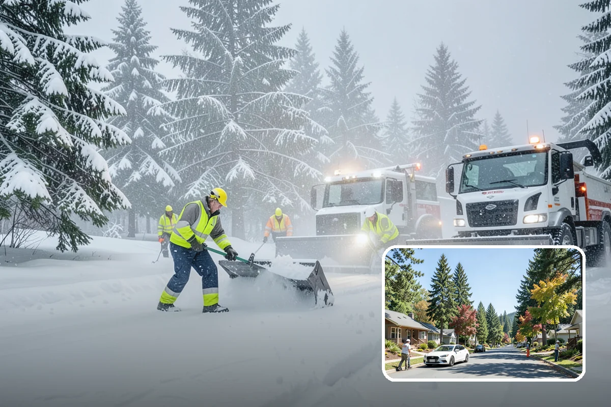 Emergency Plowing in Orting, Pierce County, WA - Around-the-clock dispatch for sudden, heavy snowfall