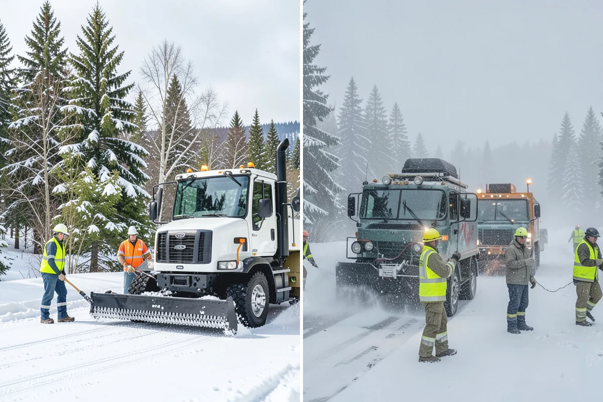 Emergency Plowing in Renton, King County, WA - Take your emergency call and confirm location and access