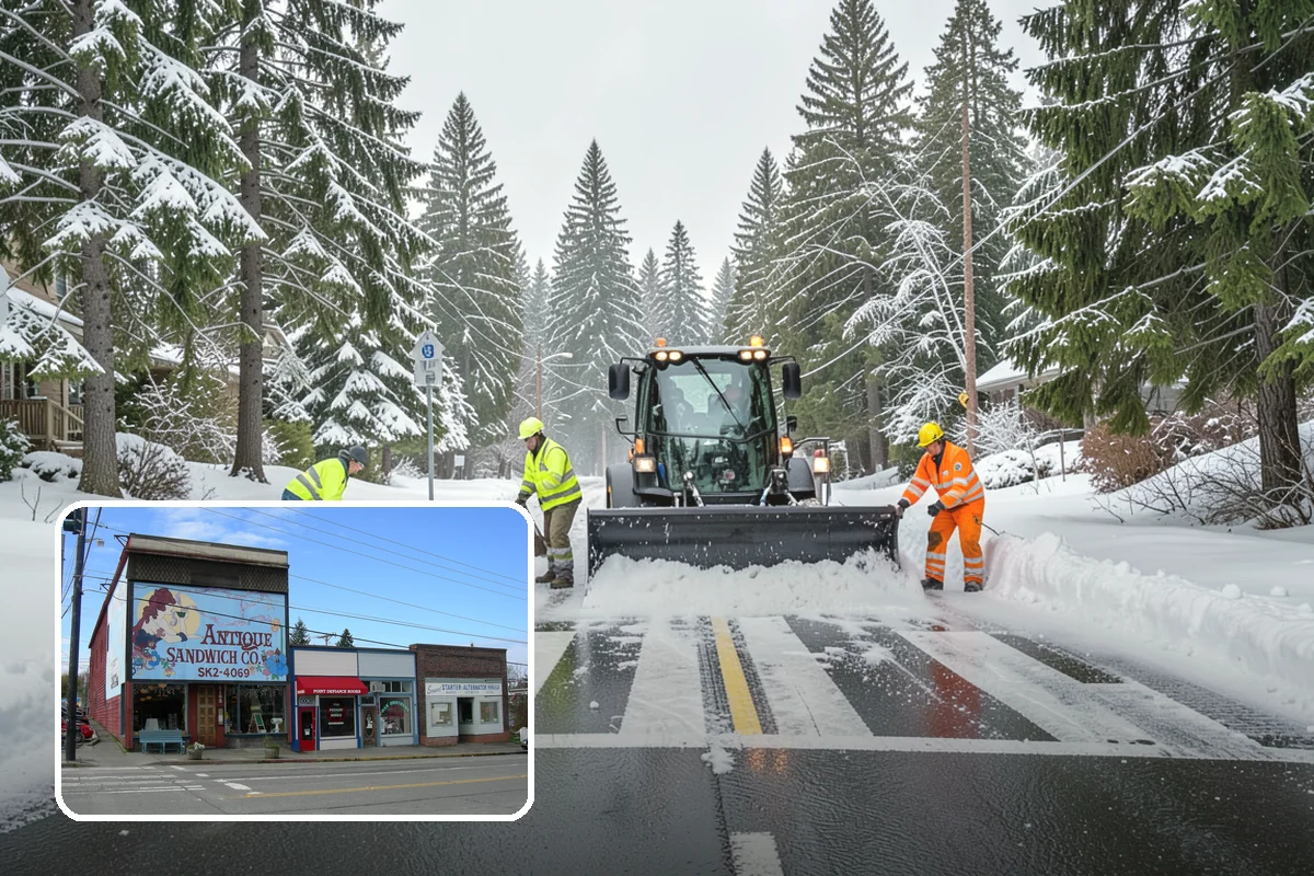 Emergency Plowing in Ruston, Pierce County, WA - Around-the-clock dispatch for sudden, heavy snowfall