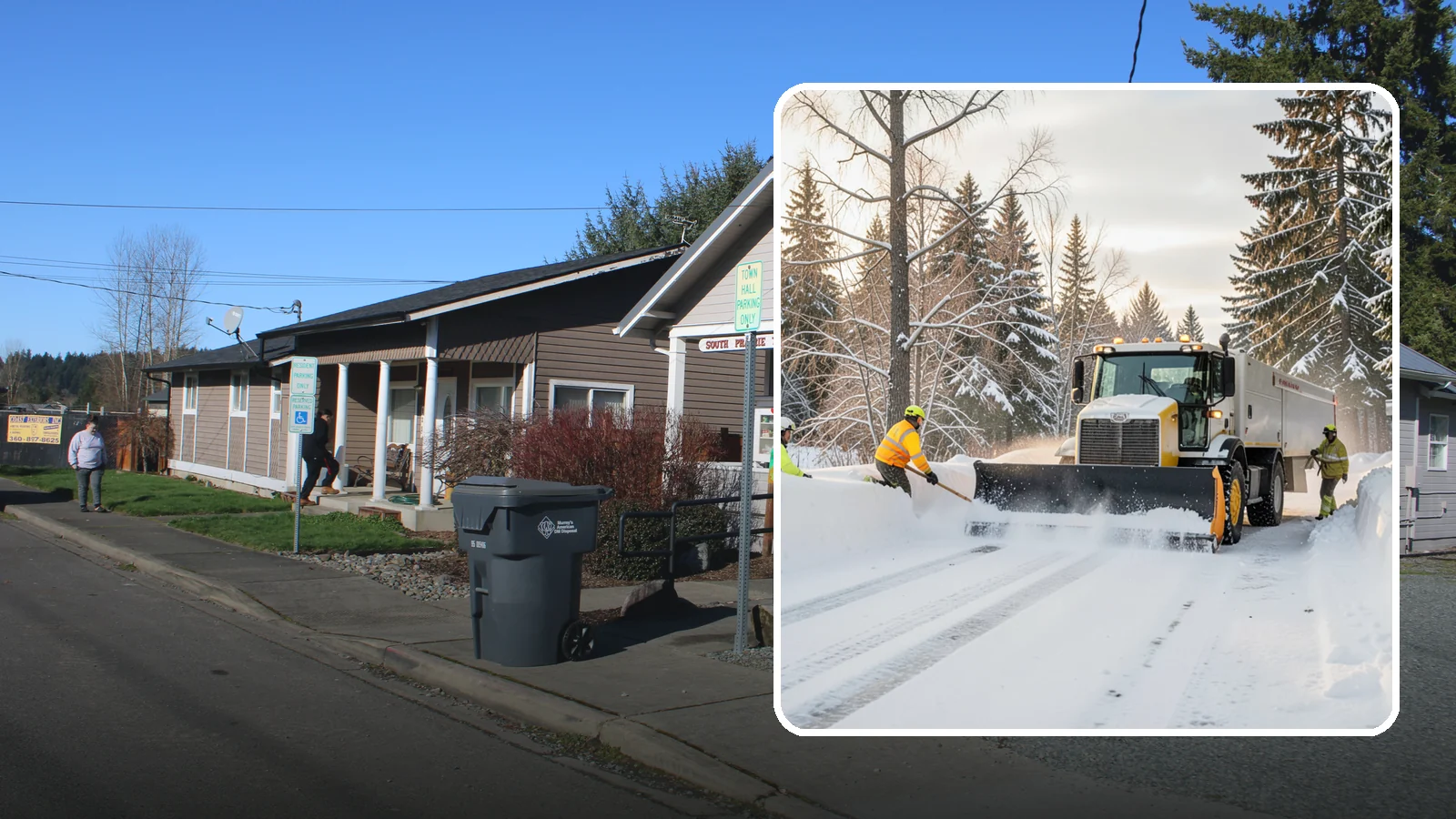 Emergency Plowing in South Prairie, Pierce County, WA - We dispatch plow crews around the clock across Western Washington when a sudden snowfall buries lots and driveways and you need...