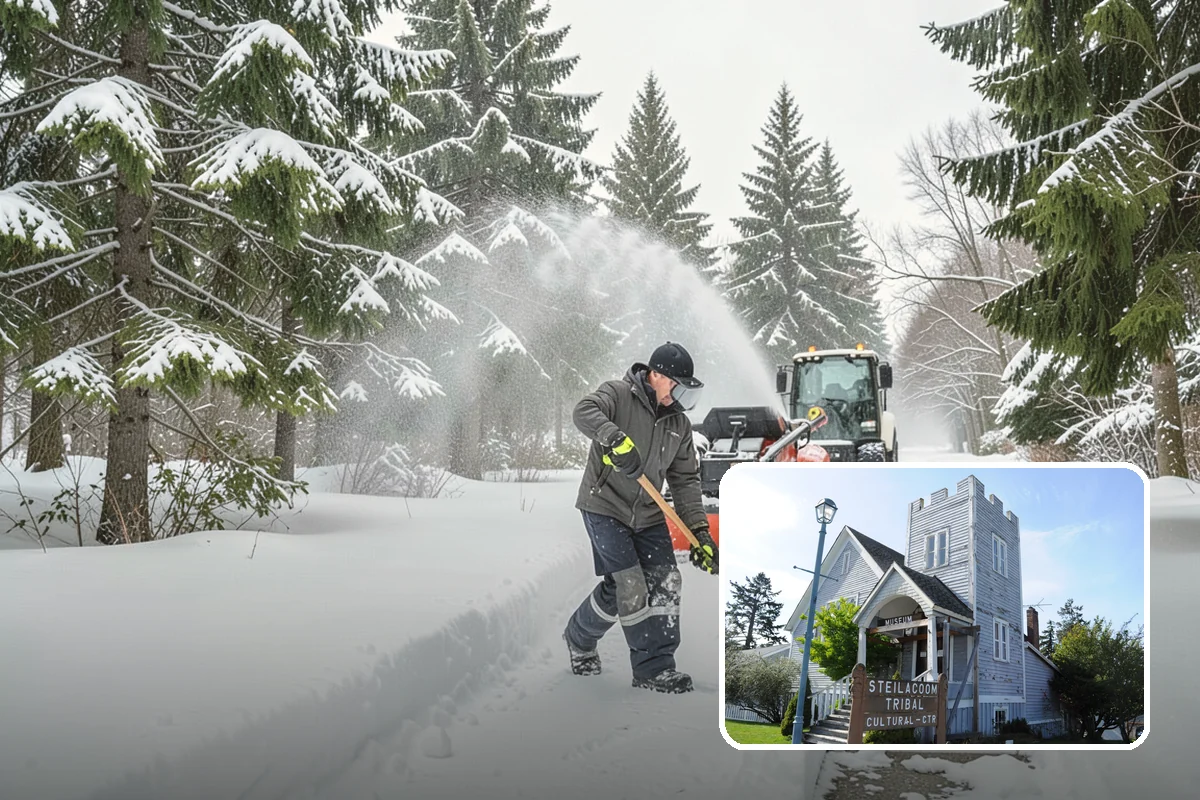 Emergency Plowing in Steilacoom, Pierce County, WA - Around-the-clock dispatch for sudden, heavy snowfall