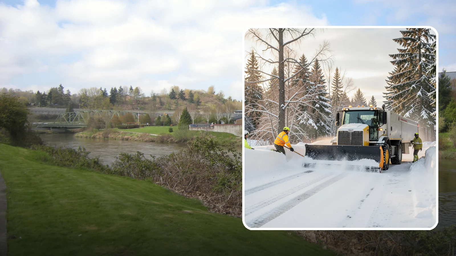 Emergency Plowing in Tukwila, King County, WA - We dispatch plow crews around the clock across Western Washington when a sudden snowfall buries lots and driveways and you need...