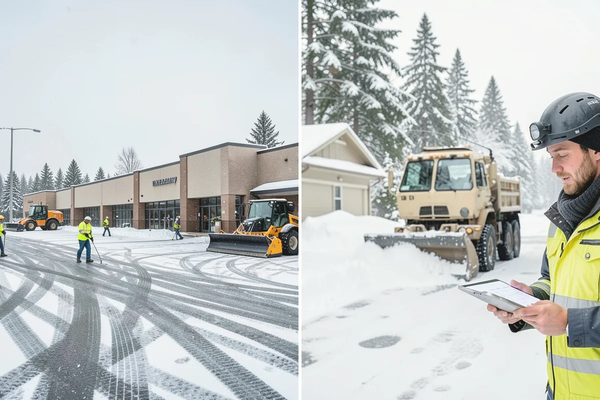 Emergency Plowing in Tukwila, King County, WA - Take your emergency call and confirm location and access