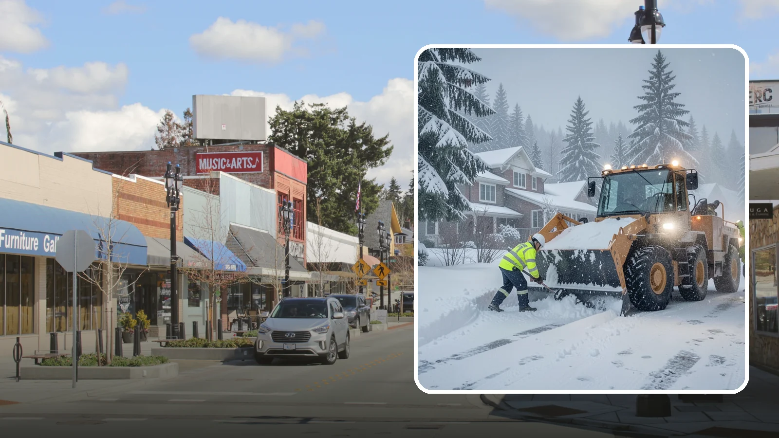 Emergency Residential Snow Removal in Bothell, King County, WA - We respond fast to residential snow emergencies when a sudden storm traps your household at home.