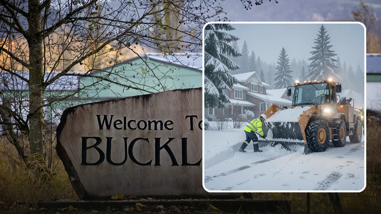 Emergency Residential Snow Removal in Buckley, Pierce County, WA - We respond fast to residential snow emergencies when a sudden storm traps your household at home.