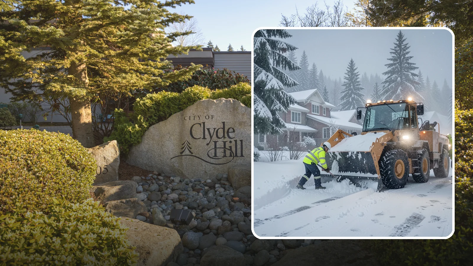 Emergency Residential Snow Removal in Clyde Hill, King County, WA - We respond fast to residential snow emergencies when a sudden storm traps your household at home.