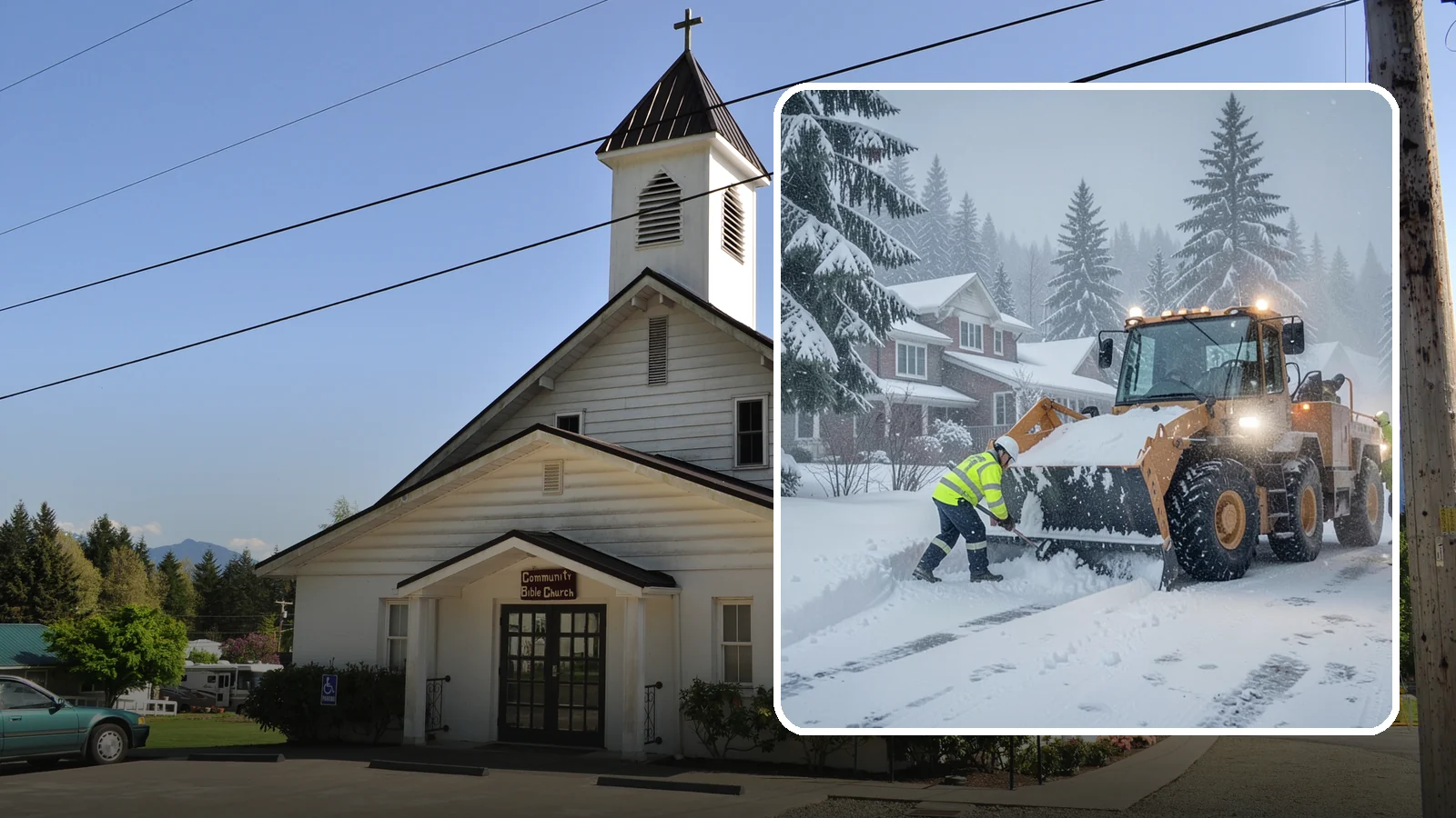 Emergency Residential Snow Removal in Concrete, Skagit County, WA - We respond fast to residential snow emergencies when a sudden storm traps your household at home.