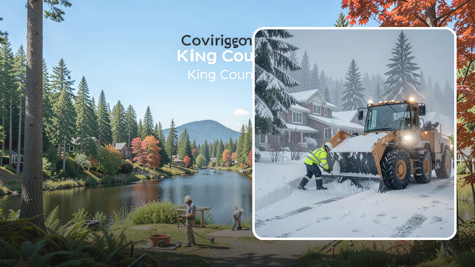 Emergency Residential Snow Removal in Covington, King County, WA - We respond fast to residential snow emergencies when a sudden storm traps your household at home.