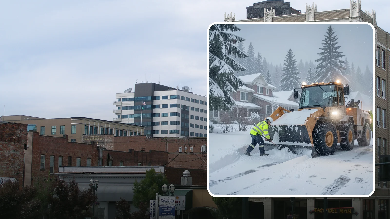 Emergency Residential Snow Removal in Everett, Snohomish County, WA - We respond fast to residential snow emergencies when a sudden storm traps your household at home.