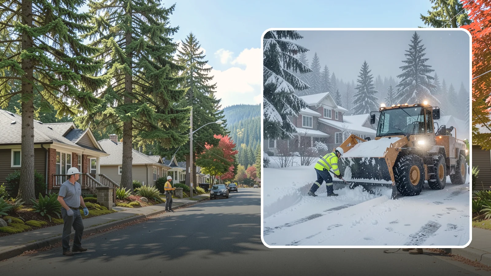 Emergency Residential Snow Removal in Hunts Point, King County, WA - We respond fast to residential snow emergencies when a sudden storm traps your household at home.