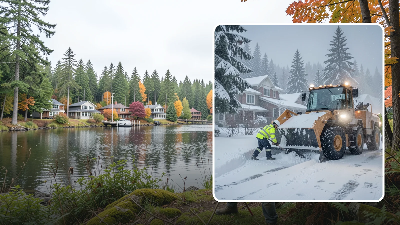 Emergency Residential Snow Removal in La Conner, Skagit County, WA - We respond fast to residential snow emergencies when a sudden storm traps your household at home.