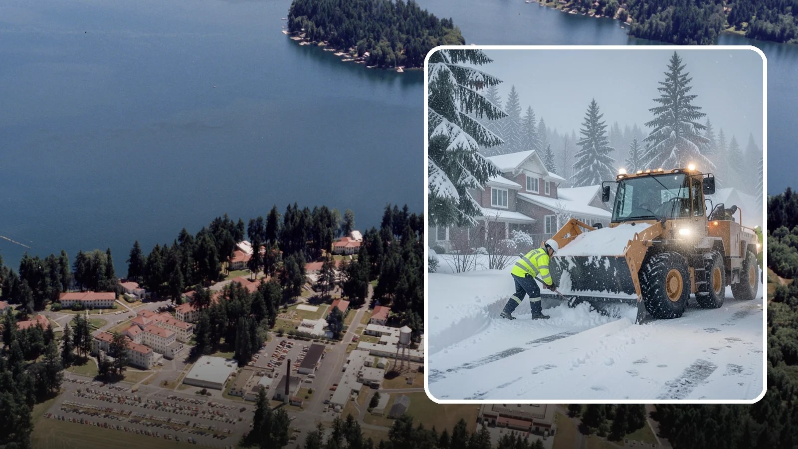 Emergency Residential Snow Removal in Lakewood, Pierce County, WA - We respond fast to residential snow emergencies when a sudden storm traps your household at home.