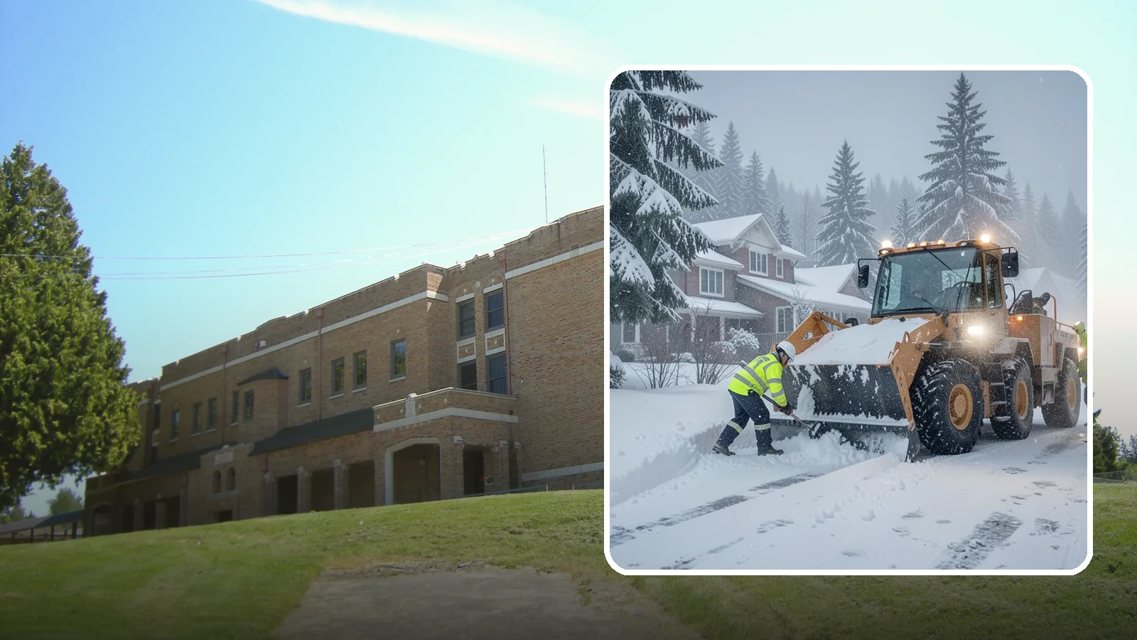 Emergency Residential Snow Removal in Maple Valley, King County, WA - We respond fast to residential snow emergencies when a sudden storm traps your household at home.
