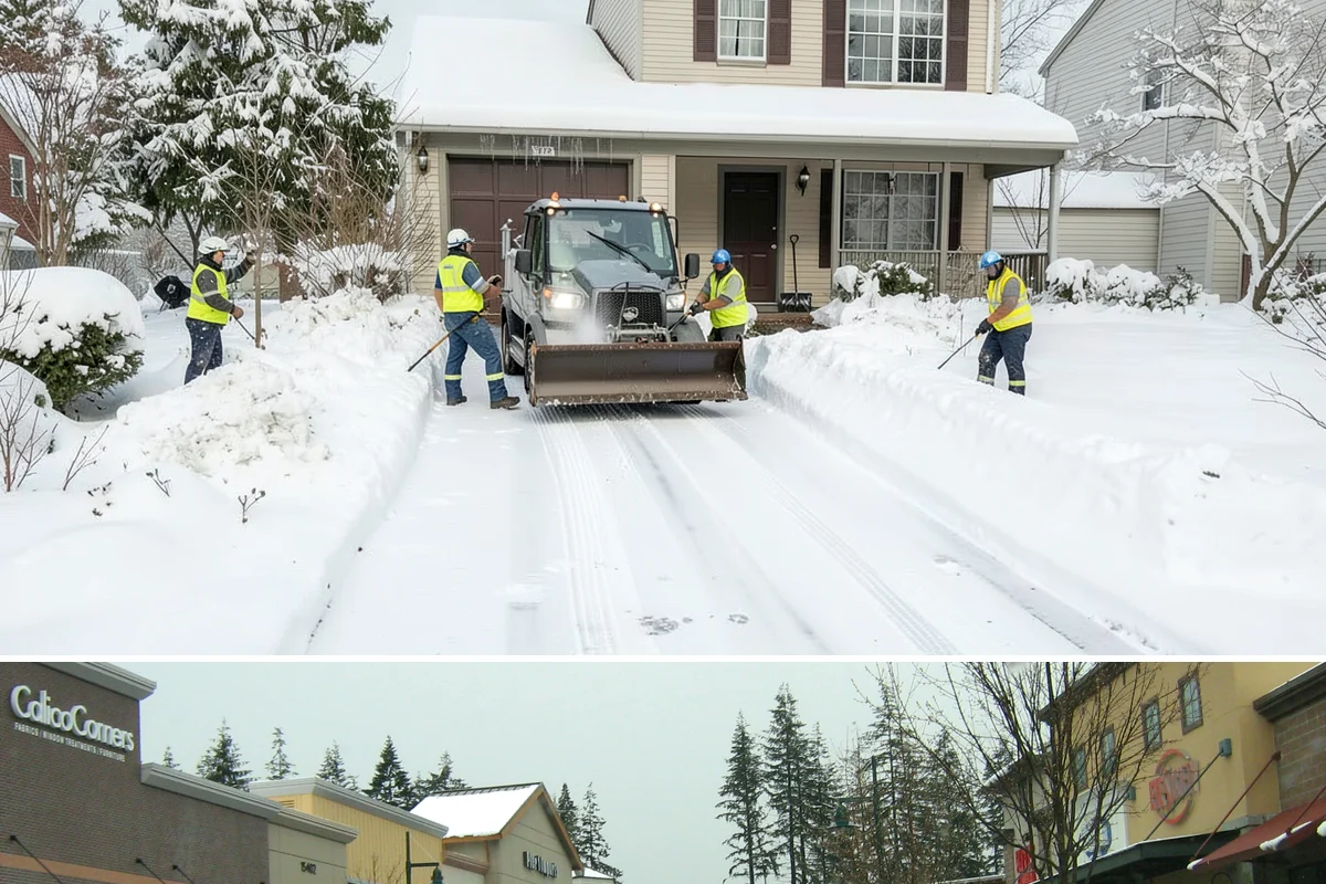 Emergency Residential Snow Removal in Mill Creek, Snohomish County, WA - Save our number before winter so help is one call away when a storm outpaces the forecast.