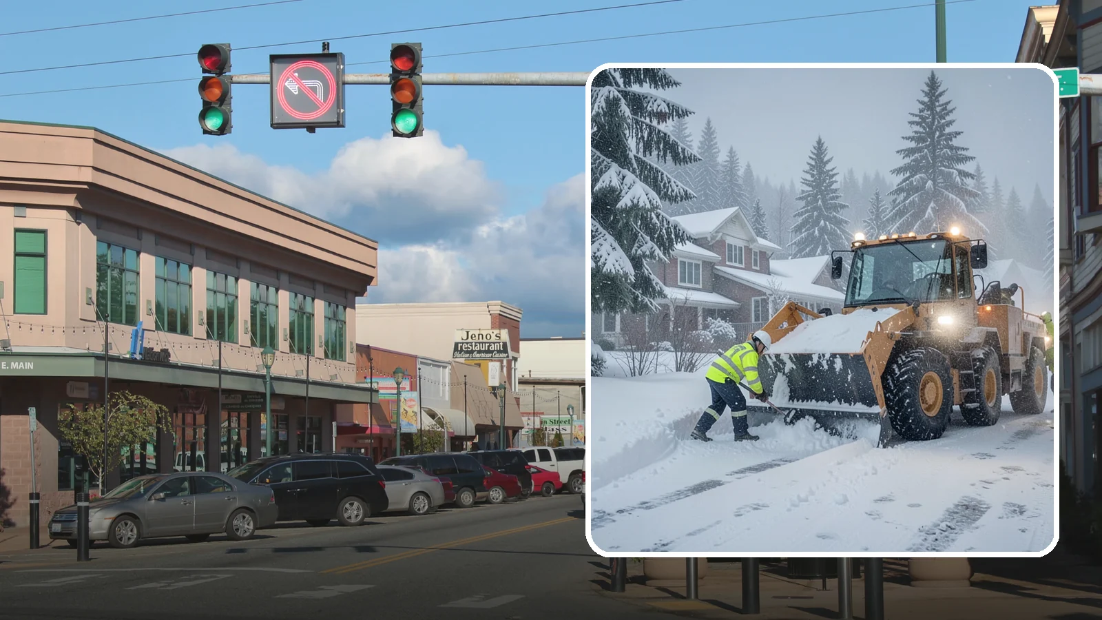 Emergency Residential Snow Removal in Monroe, Snohomish County, WA - We respond fast to residential snow emergencies when a sudden storm traps your household at home.