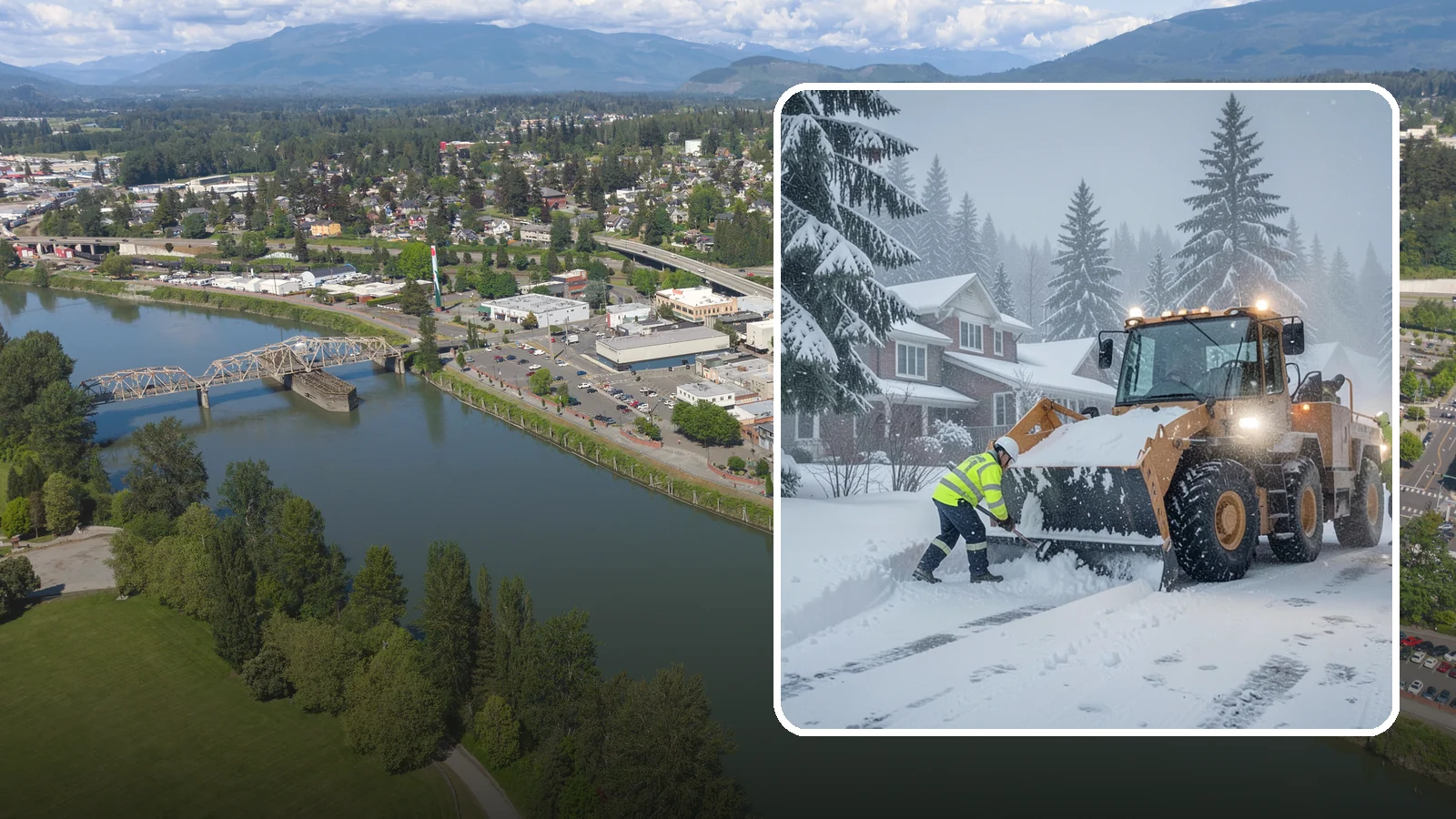 Emergency Residential Snow Removal in Mount Vernon, Skagit County, WA - We respond fast to residential snow emergencies when a sudden storm traps your household at home.