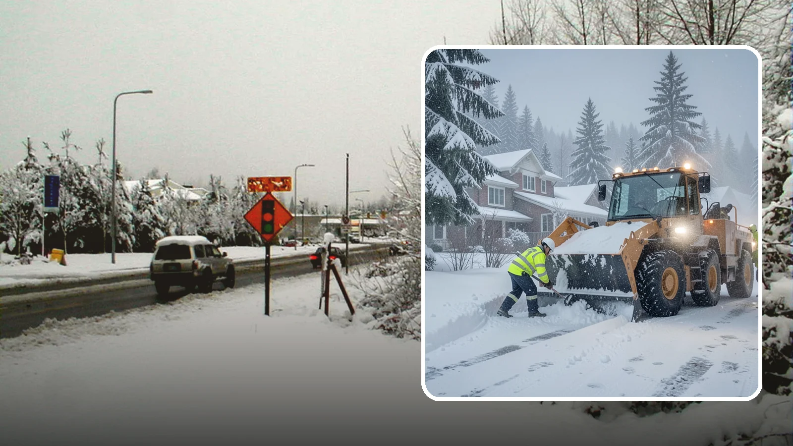 Emergency Residential Snow Removal in Newcastle, King County, WA - We respond fast to residential snow emergencies when a sudden storm traps your household at home.