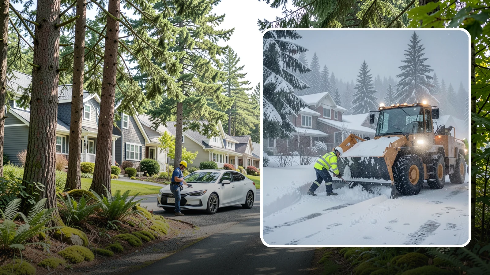 Emergency Residential Snow Removal in Normandy Park, King County, WA - We respond fast to residential snow emergencies when a sudden storm traps your household at home.