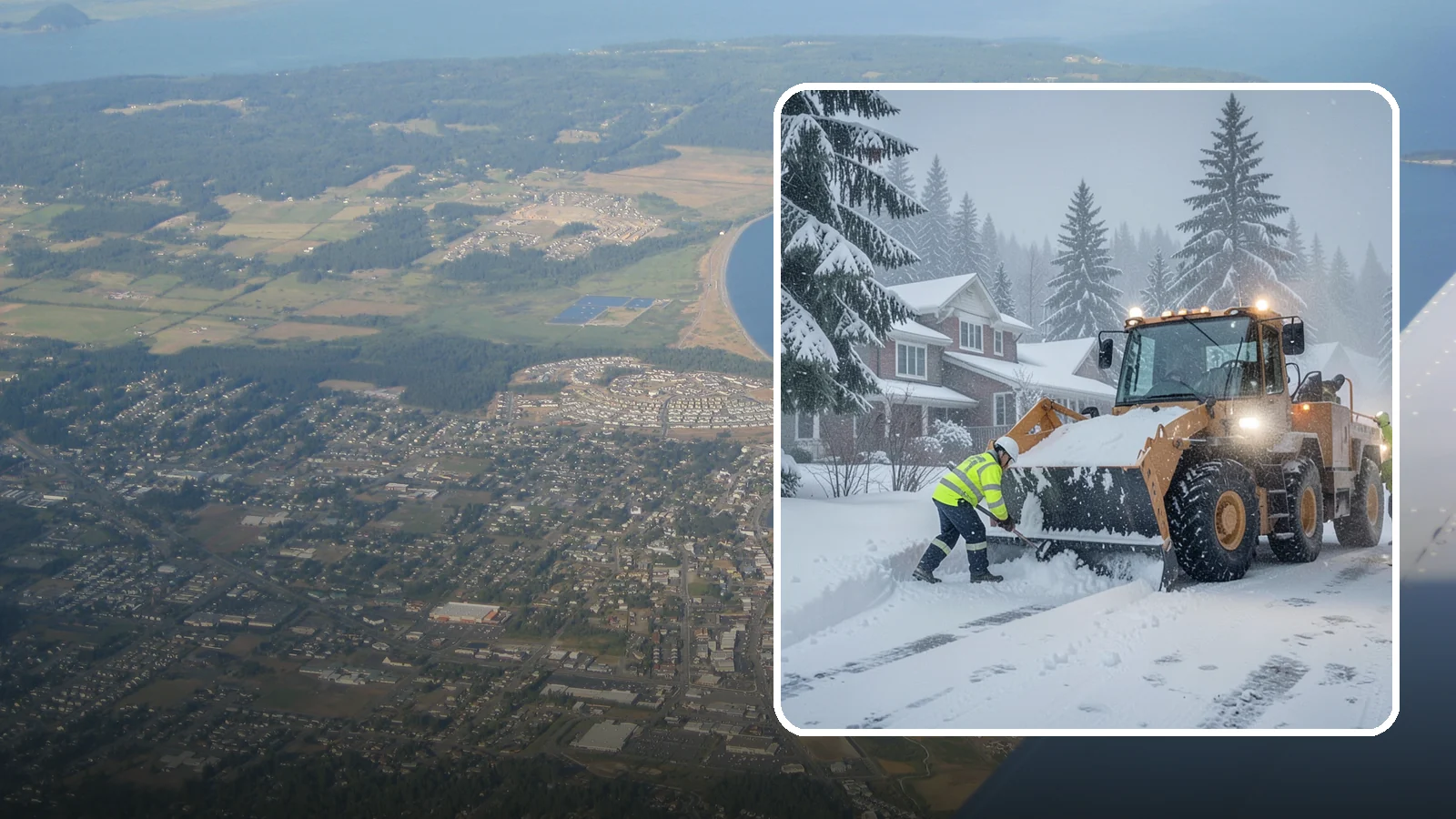 Emergency Residential Snow Removal in Oak Harbor, Island County, WA - We respond fast to residential snow emergencies when a sudden storm traps your household at home.