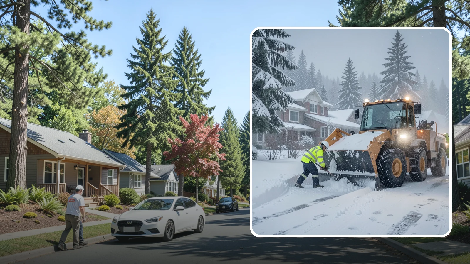 Emergency Residential Snow Removal in Orting, Pierce County, WA - We respond fast to residential snow emergencies when a sudden storm traps your household at home.