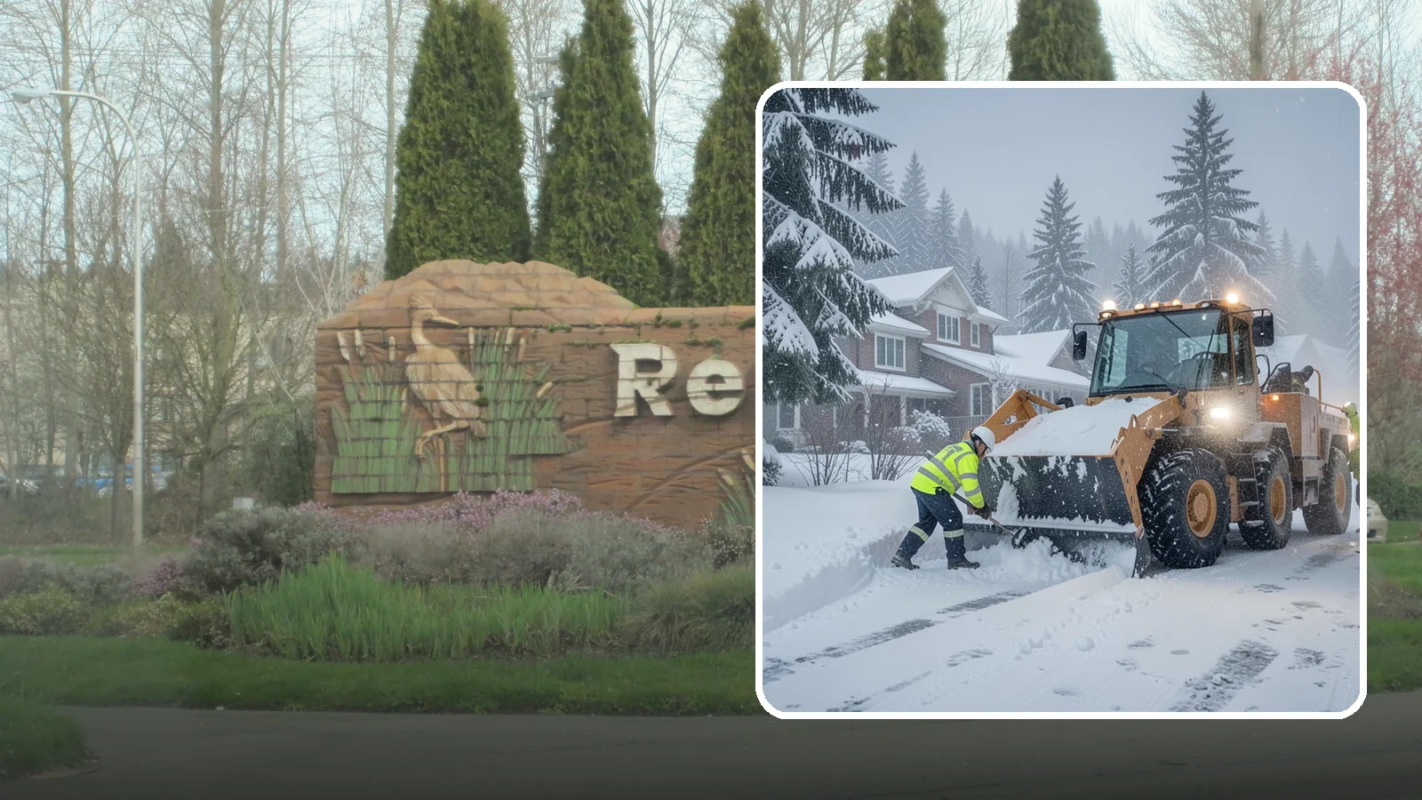 Emergency Residential Snow Removal in Renton, King County, WA - We respond fast to residential snow emergencies when a sudden storm traps your household at home.