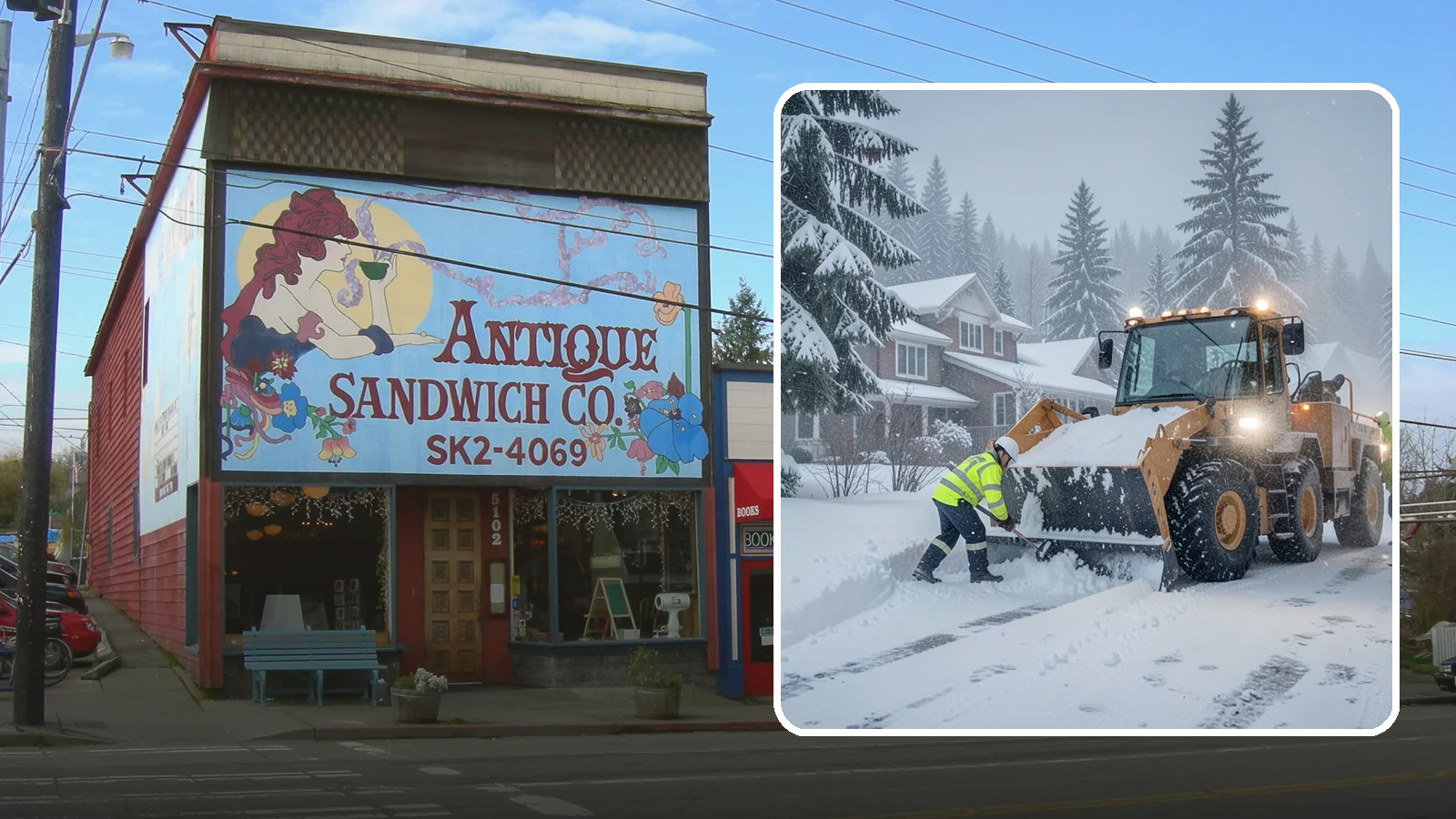 Emergency Residential Snow Removal in Ruston, Pierce County, WA - We respond fast to residential snow emergencies when a sudden storm traps your household at home.