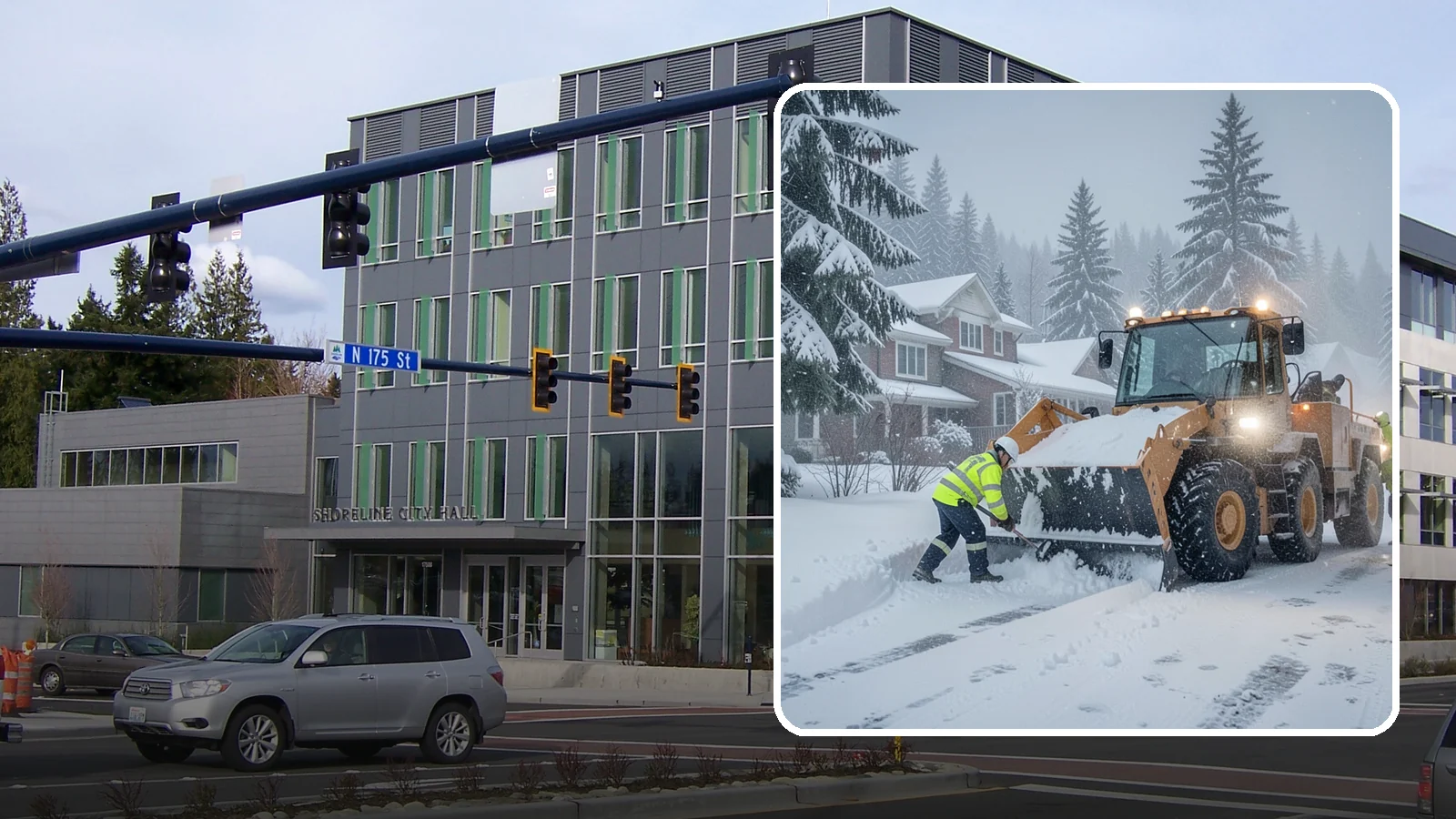 Emergency Residential Snow Removal in Shoreline, King County, WA - We respond fast to residential snow emergencies when a sudden storm traps your household at home.