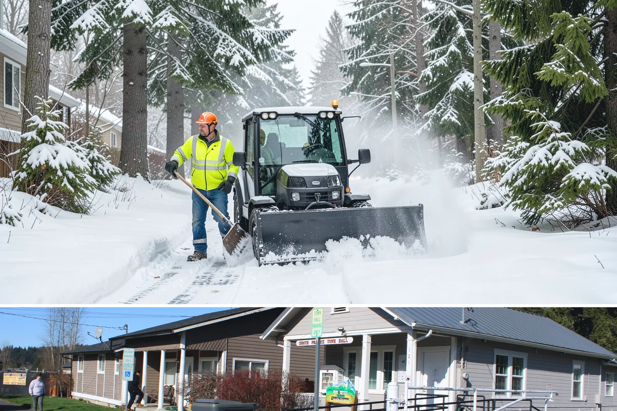 Emergency Residential Snow Removal in South Prairie, Pierce County, WA - Save our number before winter so help is one call away when a storm outpaces the forecast.