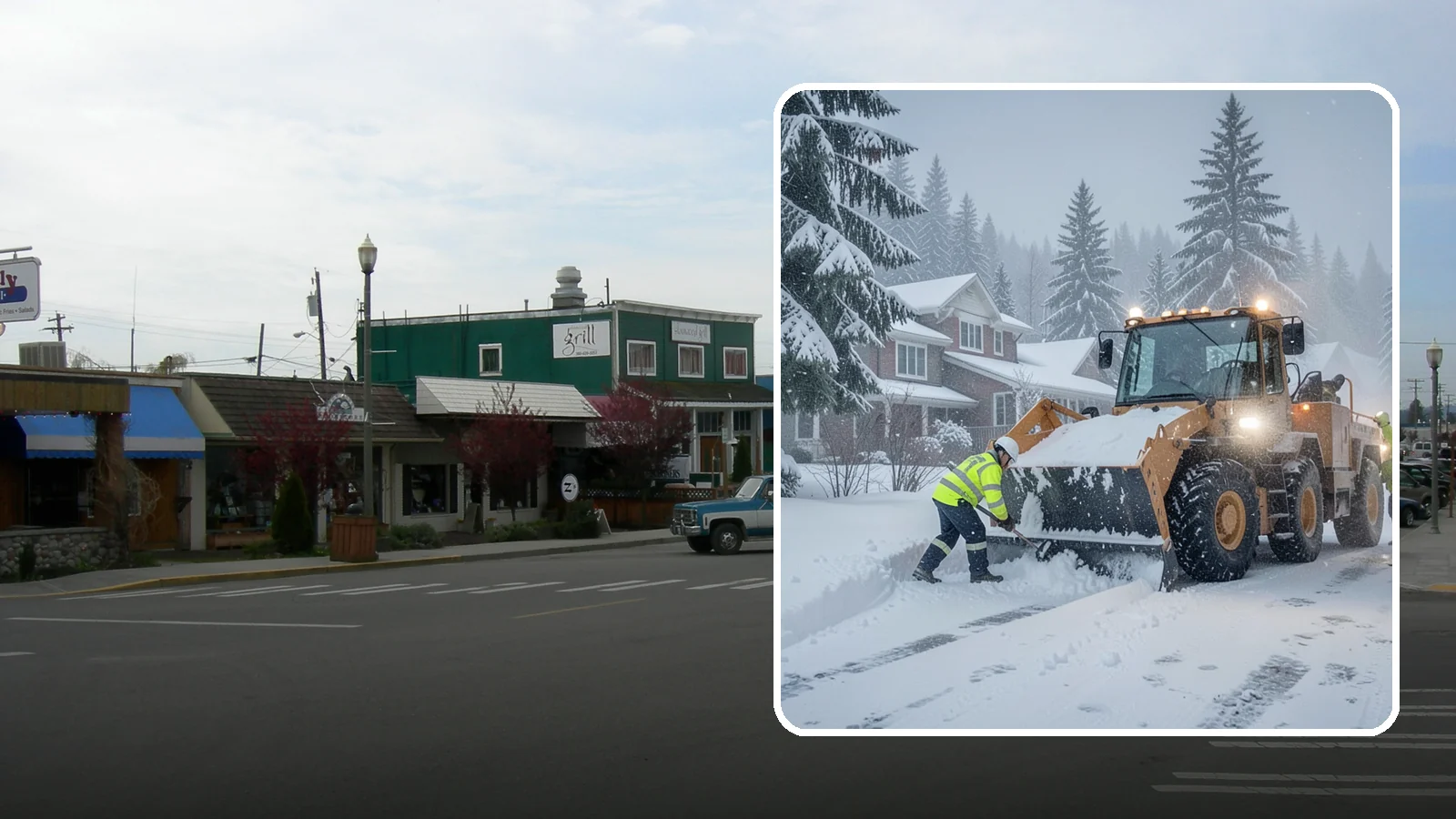 Emergency Residential Snow Removal in Stanwood, Snohomish County, WA - We respond fast to residential snow emergencies when a sudden storm traps your household at home.