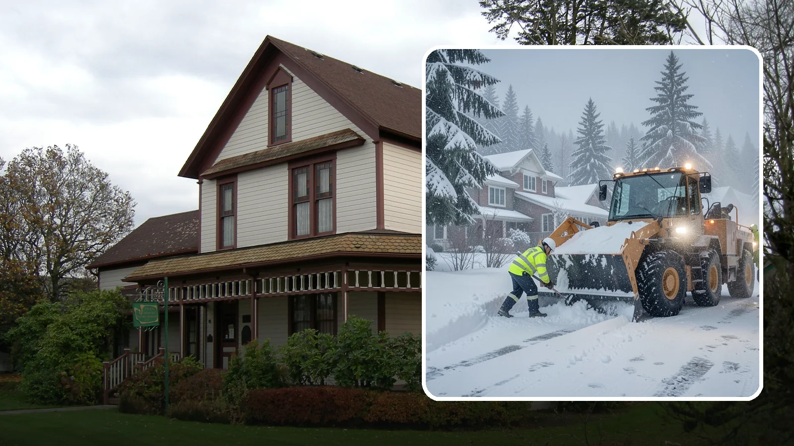Emergency Residential Snow Removal in Sumner, Pierce County, WA - We respond fast to residential snow emergencies when a sudden storm traps your household at home.