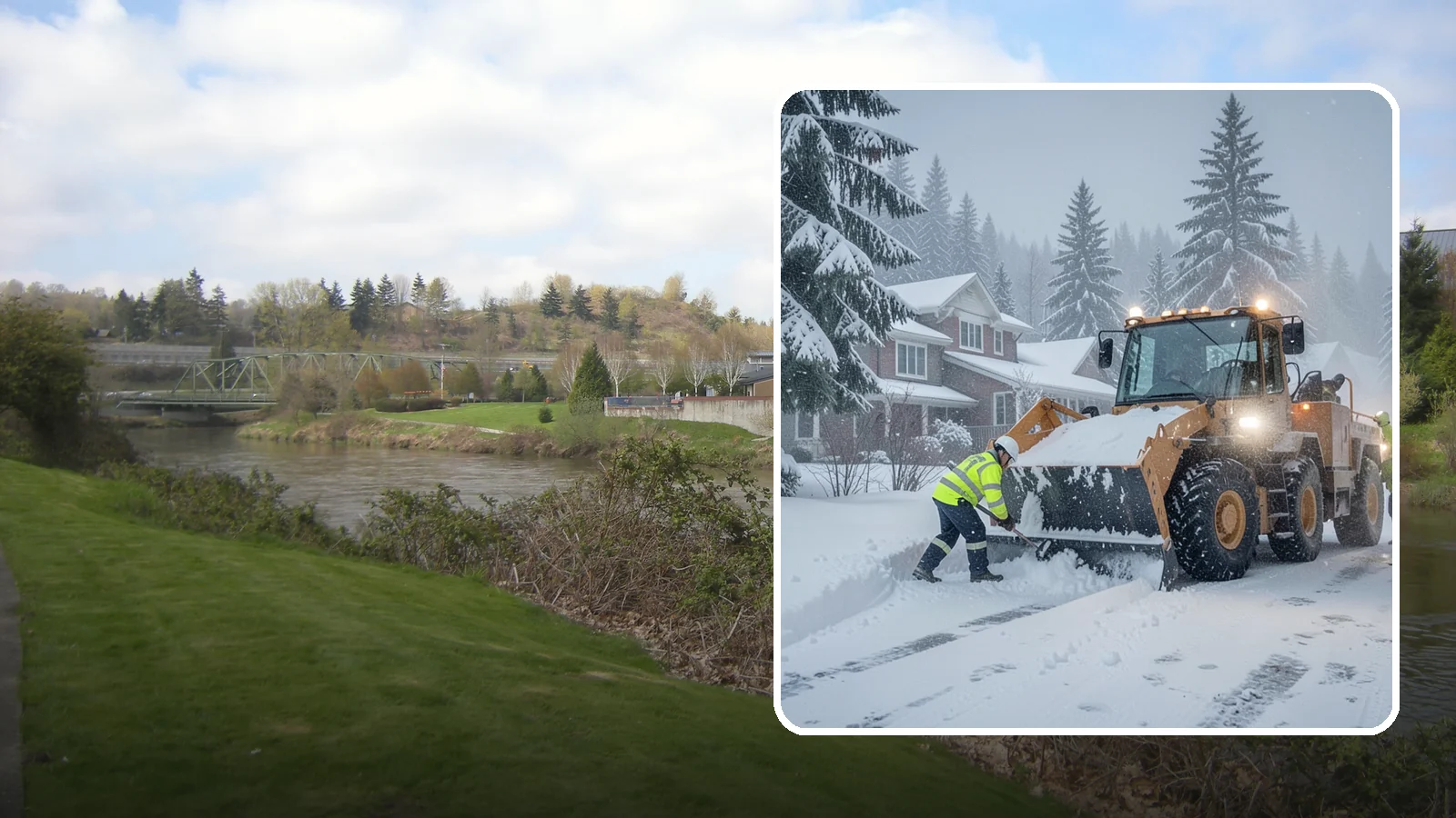 Emergency Residential Snow Removal in Tukwila, King County, WA - We respond fast to residential snow emergencies when a sudden storm traps your household at home.