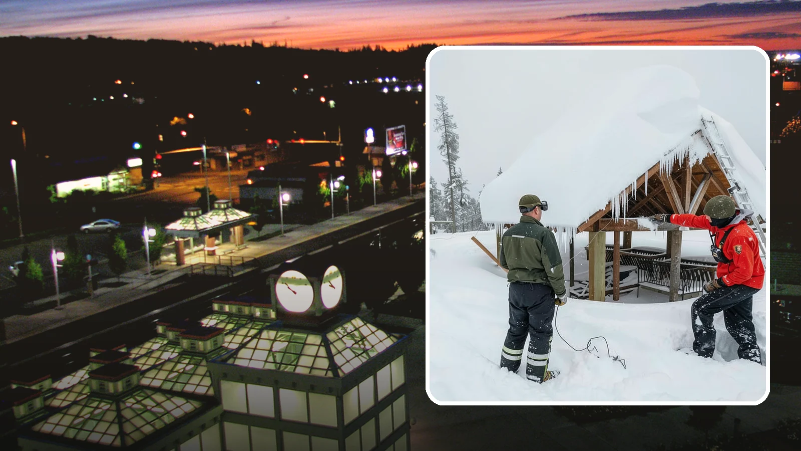 Emergency Roof Snow Removal in Auburn, King County, WA - We respond urgently to dangerous roof snow loads when a structure is at immediate risk.