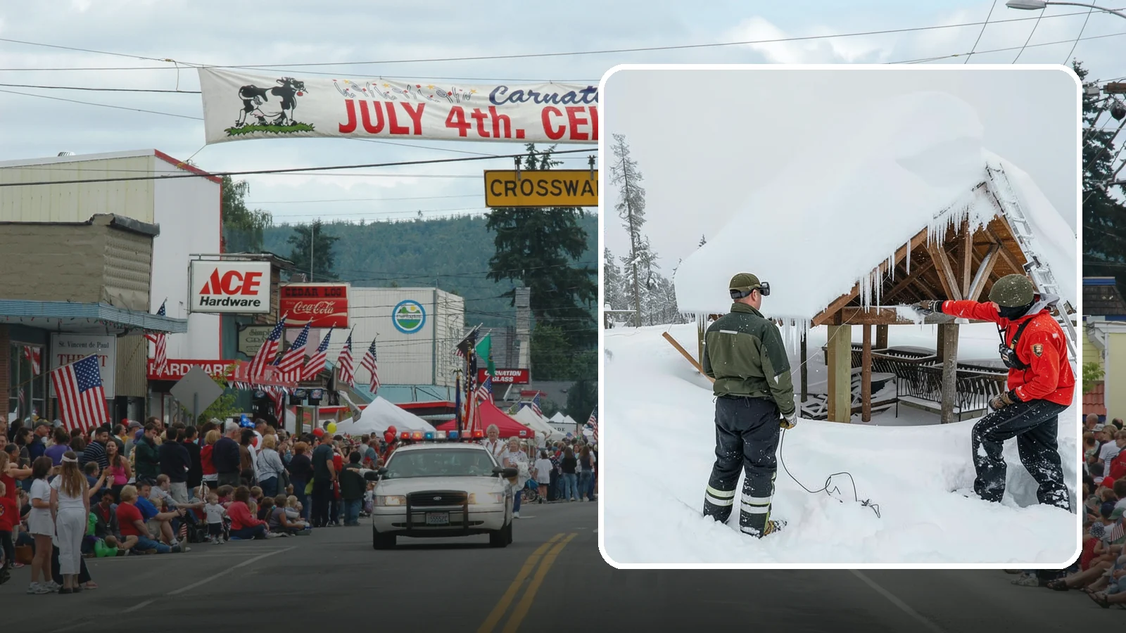 Emergency Roof Snow Removal in Carnation, King County, WA - We respond urgently to dangerous roof snow loads when a structure is at immediate risk.