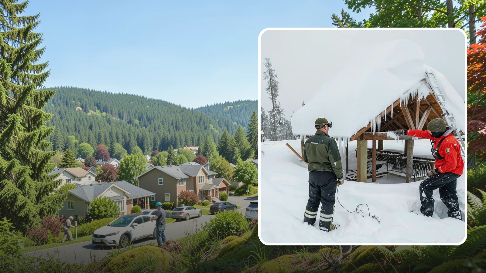 Emergency Roof Snow Removal in Index, Snohomish County, WA - We respond urgently to dangerous roof snow loads when a structure is at immediate risk.