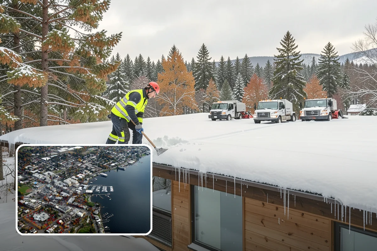Emergency Roof Snow Removal in Kirkland, King County, WA - Provides rapid response to imminent structural risk