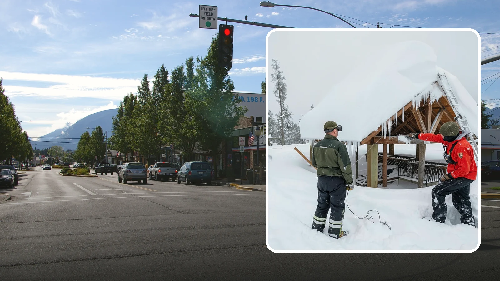 Emergency Roof Snow Removal in North Bend, King County, WA - We respond urgently to dangerous roof snow loads when a structure is at immediate risk.