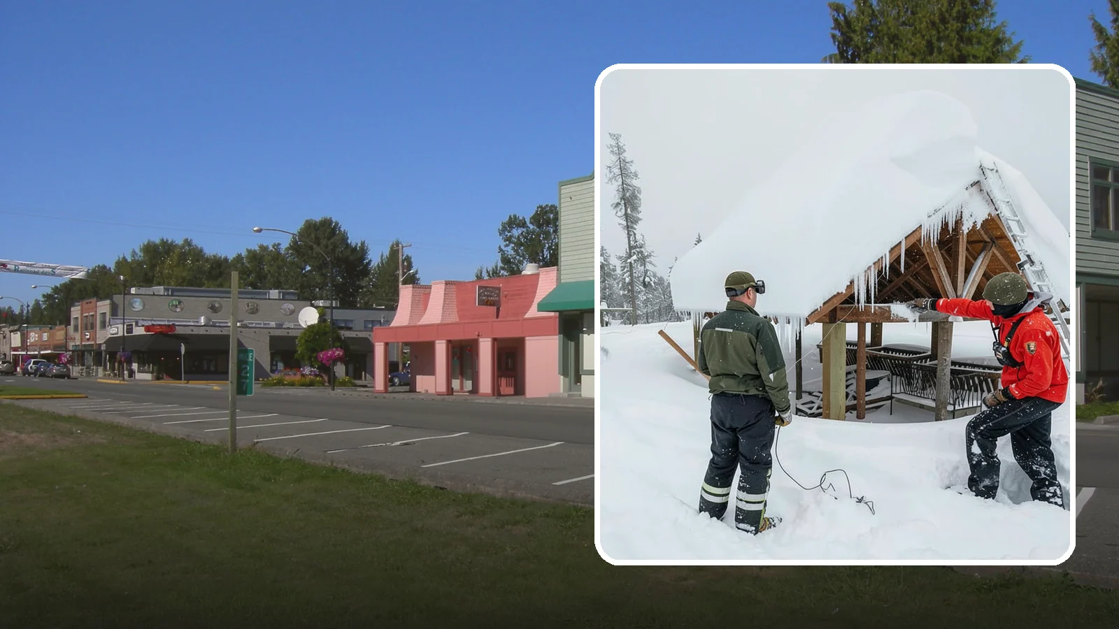 Emergency Roof Snow Removal in Snoqualmie, King County, WA - We respond urgently to dangerous roof snow loads when a structure is at immediate risk.