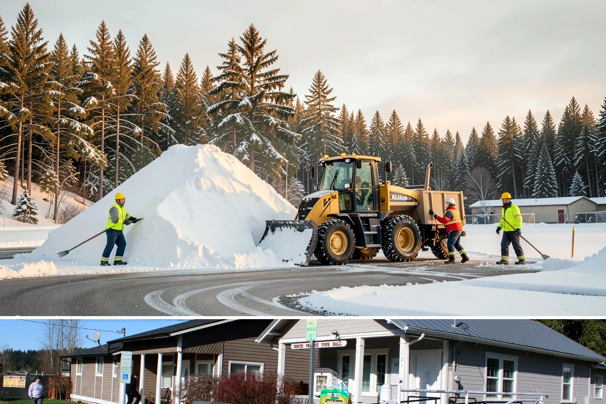 Emergency Roof Snow Removal in South Prairie, Pierce County, WA - Emergency roof snow removal is available whenever heavy accumulation or an incoming rain-on-snow event puts a structure at...