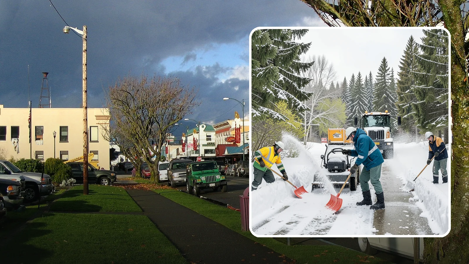 Emergency Shoveling in Arlington, Snohomish County, WA - We send crews out on demand across Western Washington to hand-clear walkways, entrances, and steps when snow needs to be gone...