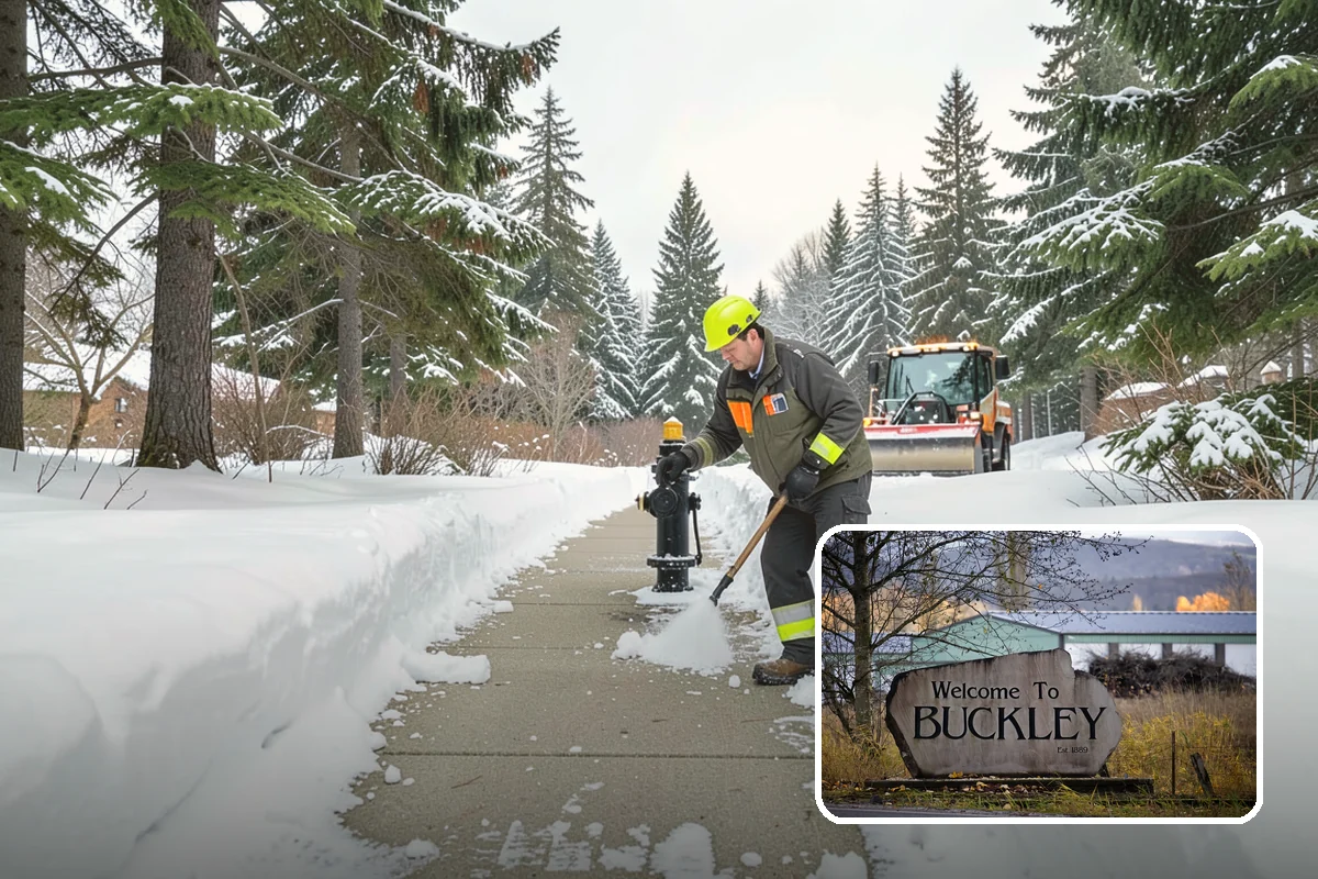 Emergency Shoveling in Buckley, Pierce County, WA - On-demand crews for areas a plow cannot reach