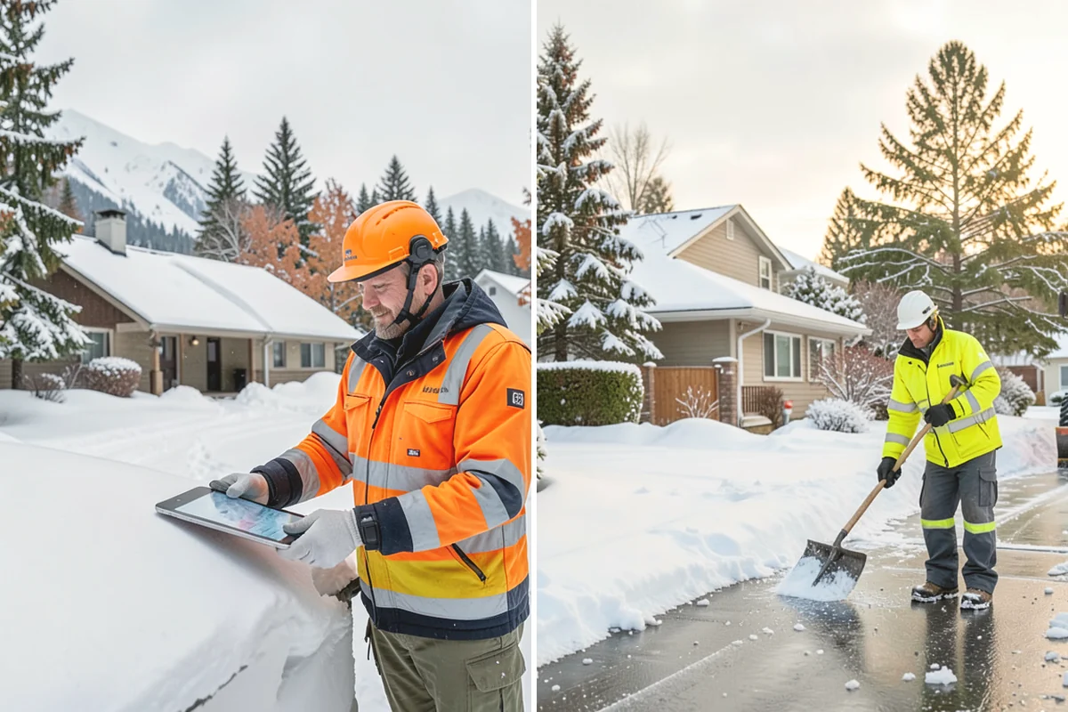Emergency Shoveling in Burlington, Skagit County, WA - Confirm the property and priority areas by phone