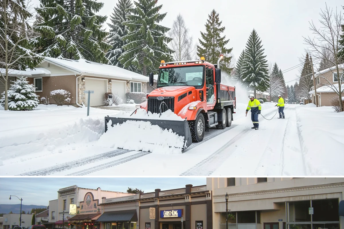 Emergency Shoveling in Burlington, Skagit County, WA - Emergency shoveling is on call all winter, from the first lowland snowfall in late fall through early spring.